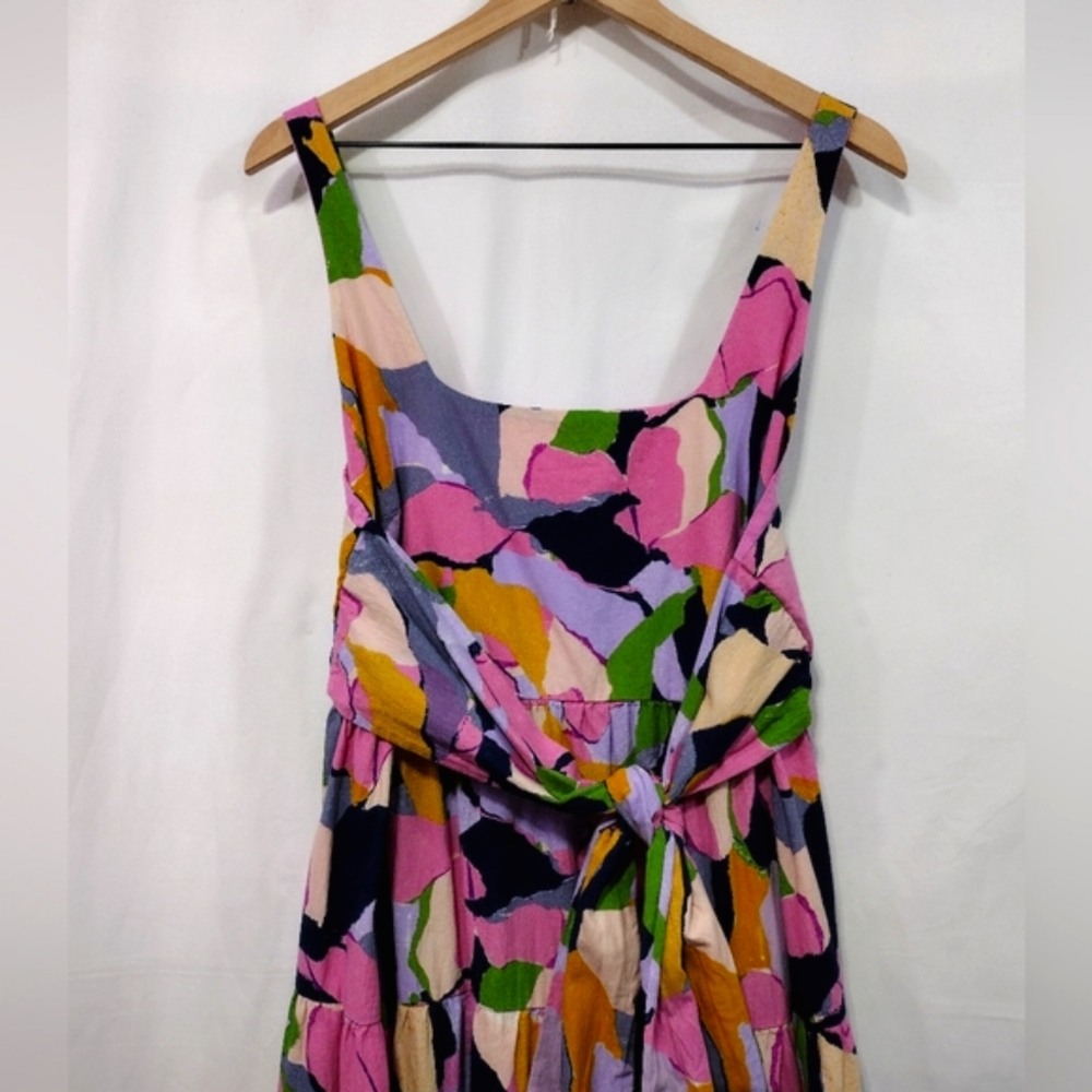NWOT Ava & Viv Multicolor Floral Sundress Womens XL Pink Beach Vacation Tropical - Picture 3 of 11